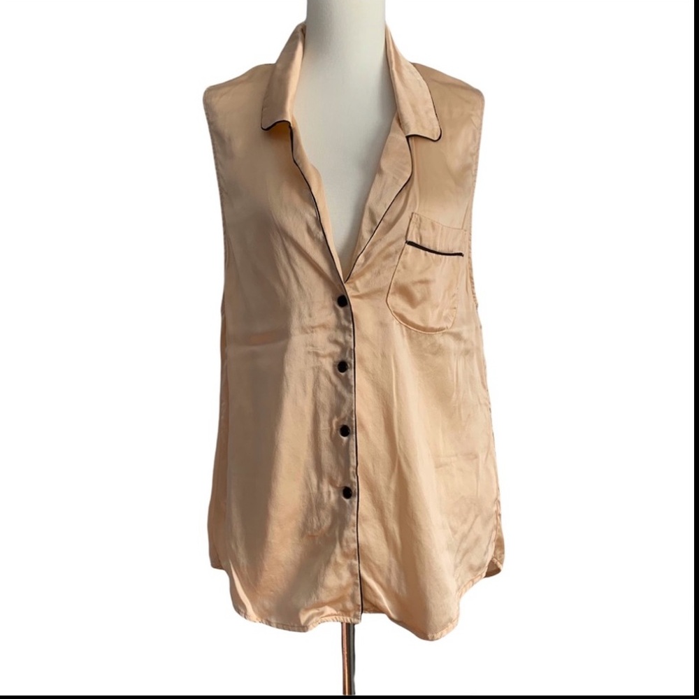 Reformation Cream / light blush pink Sleeveless Blouse
